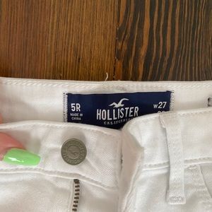 white hollister skinny jeans